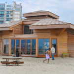 charpente Chantier CLT lamelé croisé pour la fabrication du clubhouse de knokke