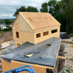 Construction bois CLT - Cross Laminated Timber ou bois lamellé-croisé une réalisation de AVLN à Ohey