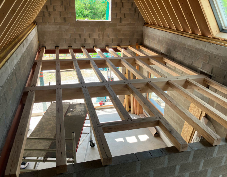 gitage en chêne réalisé par AVLN